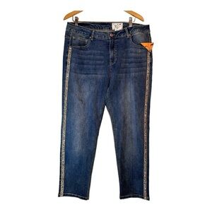 Anev Bejeweled Taper Jeans NWT